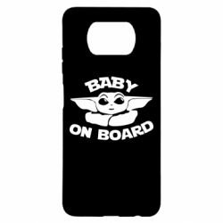 Чехол для Xiaomi Poco X3 Baby on board yoda - PrintSalon