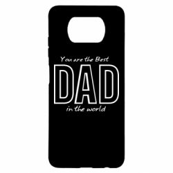 Чохол для Xiaomi Poco X3 Best dad text - PrintSalon