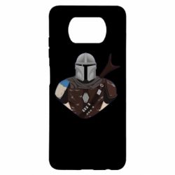 Чехол для Xiaomi Poco X3 Bust of Mandalorian - PrintSalon