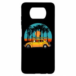 Чехол для Xiaomi Poco X3 Car and sunset - PrintSalon