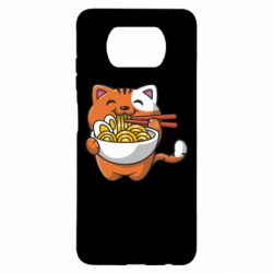 Чехол для Xiaomi Poco X3 Cat and Ramen - PrintSalon