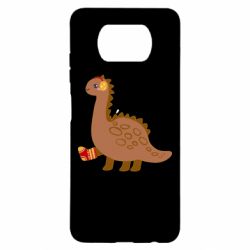 Чехол для Xiaomi Poco X3 Dinosaur in sock - PrintSalon