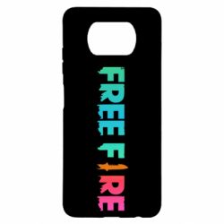 Чехол для Xiaomi Poco X3 Free fire gradient logo - PrintSalon