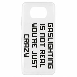 Чехол для Xiaomi Poco X3 Gaslighting is not real - PrintSalon