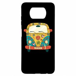 Чехол для Xiaomi Poco X3 Hippie bus - PrintSalon