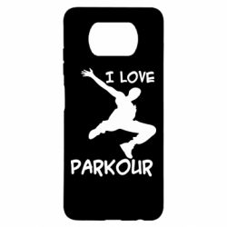 Чехол для Xiaomi Poco X3 I love parkour - PrintSalon
