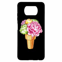 Чехол для Xiaomi Poco X3 Ice cream flowers - PrintSalon