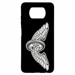 Чехол для Xiaomi Poco X3 Колесо и крылья - PrintSalon