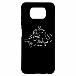 Чехол для Xiaomi Poco X3 Кот Саймона Любовь - PrintSalon