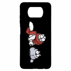 Чехол для Xiaomi Poco X3 Кот Саймона Зима - PrintSalon