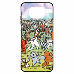 Чохол для Xiaomi Poco X3 Коти танцюють - PrintSalon