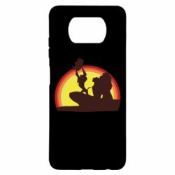 Чохол для Xiaomi Poco X3 Lion king silhouette - PrintSalon