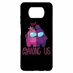 Чехол для Xiaomi Poco X3 Love is Among Us - PrintSalon