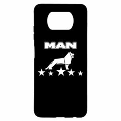 Чехол для Xiaomi Poco X3 Man lion and stars - PrintSalon