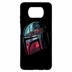 Чехол для Xiaomi Poco X3 Mandalorian Helmet profil - PrintSalon
