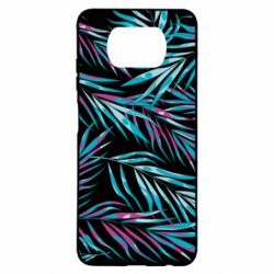 Чохол для Xiaomi Poco X3 Neon Palm Leaves - PrintSalon