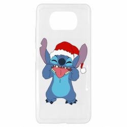 Чехол для Xiaomi Poco X3 Новогодний Стич - PrintSalon