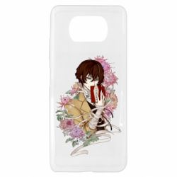 Чехол для Xiaomi Poco X3 Osamu Dazai in flowers