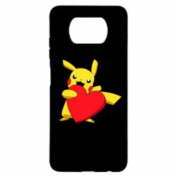 Чехол для Xiaomi Poco X3 Pikachu Heart - PrintSalon