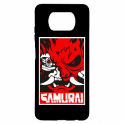 Чехол для Xiaomi Poco X3 Poster samurai Cyberpunk - PrintSalon
