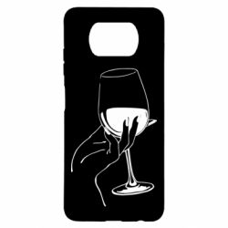 Чехол для Xiaomi Poco X3 Рука с бокалом - PrintSalon