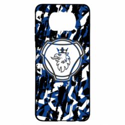 Чохол для Xiaomi Poco X3 Scania logo and grunge - PrintSalon