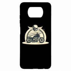 Чехол для Xiaomi Poco X3 Skull and Bike - PrintSalon