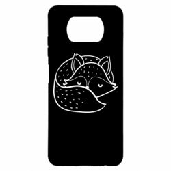 Чехол для Xiaomi Poco X3 Sleeping fox - PrintSalon