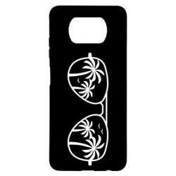 Чехол для Xiaomi Poco X3 Sunglasses And Palm Trees - PrintSalon