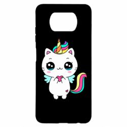 Чехол для Xiaomi Poco X3 The cat is unicorn - PrintSalon