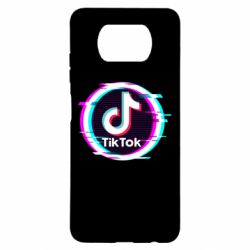 Чехол для Xiaomi Poco X3 Tik tock glitch ring - PrintSalon