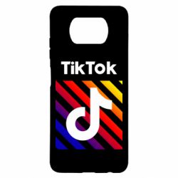Чехол для Xiaomi Poco X3 Tik Tok Colorful Logo - PrintSalon