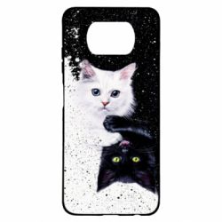 Чехол для Xiaomi Poco X3 Yin and Yang cats - PrintSalon