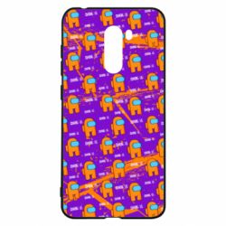Чехол для Xiaomi Pocophone F1 Among Us and grunge background - PrintSalon