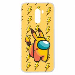 Чехол для Xiaomi Pocophone F1 Among Us - Pikachu skin - PrintSalon
