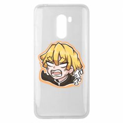 Чехол для Xiaomi Pocophone F1 Angry Zenitsu Agatsuma - PrintSalon
