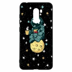 Чохол для Xiaomi Pocophone F1 Astronaut and coffee - PrintSalon