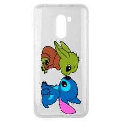 Чехол для Xiaomi Pocophone F1 Baby Yoda And Stitch - PrintSalon
