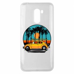 Чехол для Xiaomi Pocophone F1 Car and sunset - PrintSalon