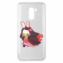 Чехол для Xiaomi Pocophone F1 Chibi Bunny Kamado Nezuko - PrintSalon