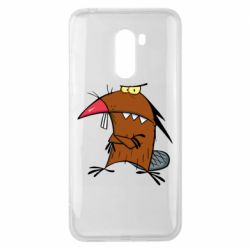 Чехол для Xiaomi Pocophone F1 Daggett Beaver - PrintSalon