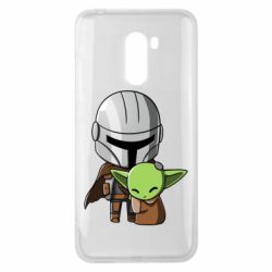 Чехол для Xiaomi Pocophone F1 Din Djarin And The Child - PrintSalon