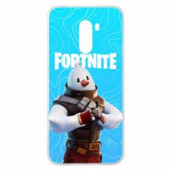 Чехол для Xiaomi Pocophone F1 Fortnite Snowman - PrintSalon