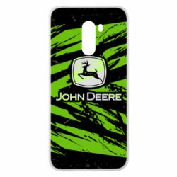 Чохол для Xiaomi Pocophone F1 John Deere and green background - PrintSalon