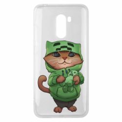 Чехол для Xiaomi Pocophone F1 Кот Майнкрафт - PrintSalon