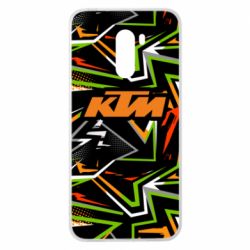Чохол для Xiaomi Pocophone F1 KTM orange logo - PrintSalon