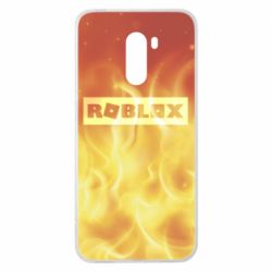 Чохол для Xiaomi Pocophone F1 Logo and fire - PrintSalon