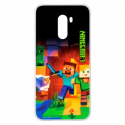 Чехол для Xiaomi Pocophone F1 Майнкрафт - PrintSalon