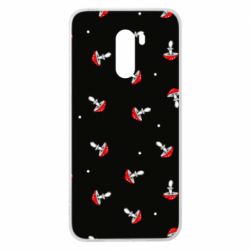 Чехол для Xiaomi Pocophone F1 Мухоморы - PrintSalon