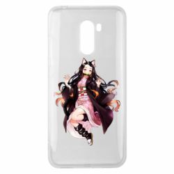 Чохол для Xiaomi Pocophone F1 Nezuko cat - PrintSalon